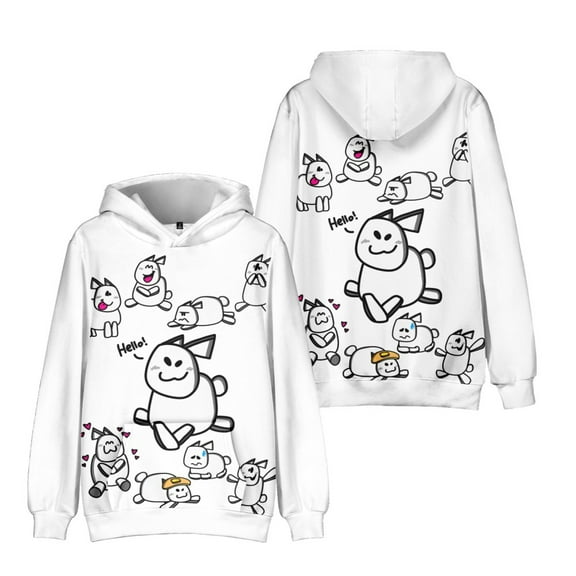 Kids Forsaken Gubby Character Group Hoody Boys Cute Rabbit Gubby 3D Figure Sweatshirt for Fans Gift