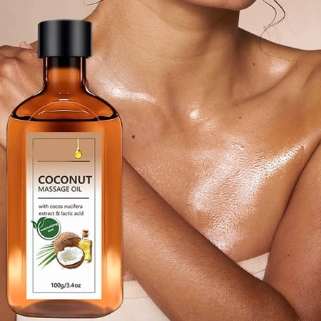 Coconut Oil For Body Massage Lightweight Coconut Oil Deep Moisture Helps Skin Feel Soft & Smooth Ideal For Men And Women