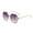 Gray, variant on Woman Rimless Diamond Sunglasses, Oversized Gradient Diamond Sunglasses, Polygonal Sunglasses UV Protection Dark Gray