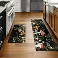 thumbnail image 2 of Mushroom Kitchen Rugs and Mats Green Mushroom Kitchen Decor Anti Fatigue Kitchen Floor Mat Set of 2 Non-Skid Washable Kitchen Runner Rug for Kitchen Sink Laundry (Green, 17.5"x29.5"+17.5"x47"), 2 of 6
