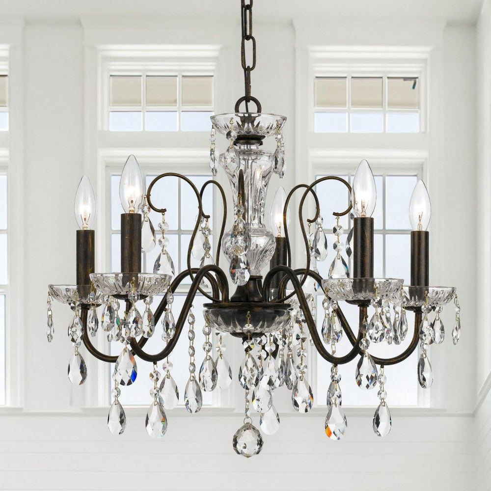 Crystorama Lighting - Chandelier - Butler - 5 Light Chandelier in Traditional