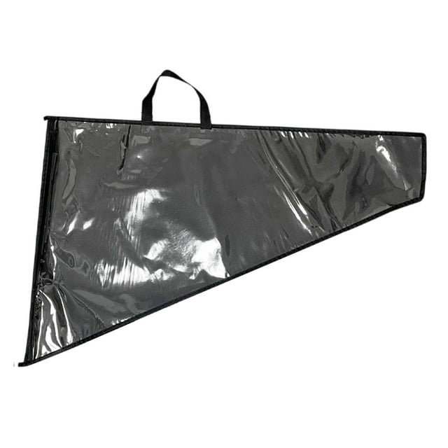 jifeng Large Triangle Ruler Carrying Case Teaching Equipment with Zipper Tote Protective Case for Engineering Black Board Whiteboard 69cmx44.5cm