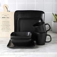 thumbnail image 2 of Stone Lain Olivia 16-Piece Dinnerware Set Stoneware, Black, 2 of 6