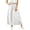 White Skirts, variant on Miluxas Women's Cotton Linen Maxi Skirt Elastic Waist Drawstring A Line Casual Long Skirt with Pockets Loose Flowy Linen Skirt for Summer Daily Wear White
