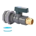 thumbnail image 4 of PVC Ball Valve Spigot Kit 3/4 Inch Bulkhead Fitting for Water Tanks Aquariums Rain Barrels Gardens, 4 of 9