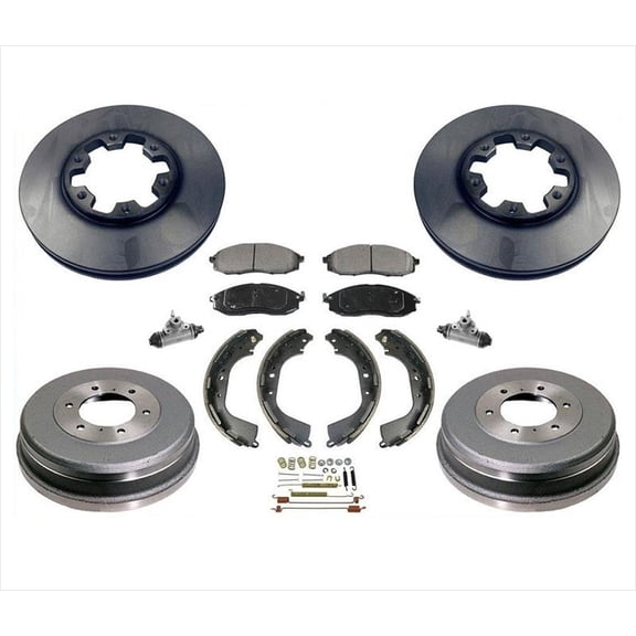 Rotors Drums Brake Pads Shoes Springs Wheel Cylinders for Nissan Xterra 00-04