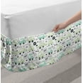 thumbnail image 2 of Childish Bed Skirt, Traffic Cars Beep Driving Automobile Honks Road Sign Toddler Theme, Elastic Bedskirt Dust Ruffle Wrap Around for Bedding Decor, 4 Sizes, Dark Grey and Pale Green, by Ambesonne, 2 of 2