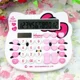 thumbnail image 1 of Calculadora solar de dibujos animados de Hello Kitty de Sanrio, nueva y linda, cabeza de Hello Kitty, computadora KT, útiles de oficina, útiles escolares para estudiantes, 1 of 6