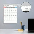 thumbnail image 4 of PLPPYFS 2026-2027 Wall Calendar - 2026-2027 Calendar, Jan.2026 - Jun.2027, 18 Monthly Calendar Large with Hanging Hook, 12" x 17", Ruled Blocks, To-do ＆ Notes, Perfect Wall Calendar for Organizing, 4 of 9