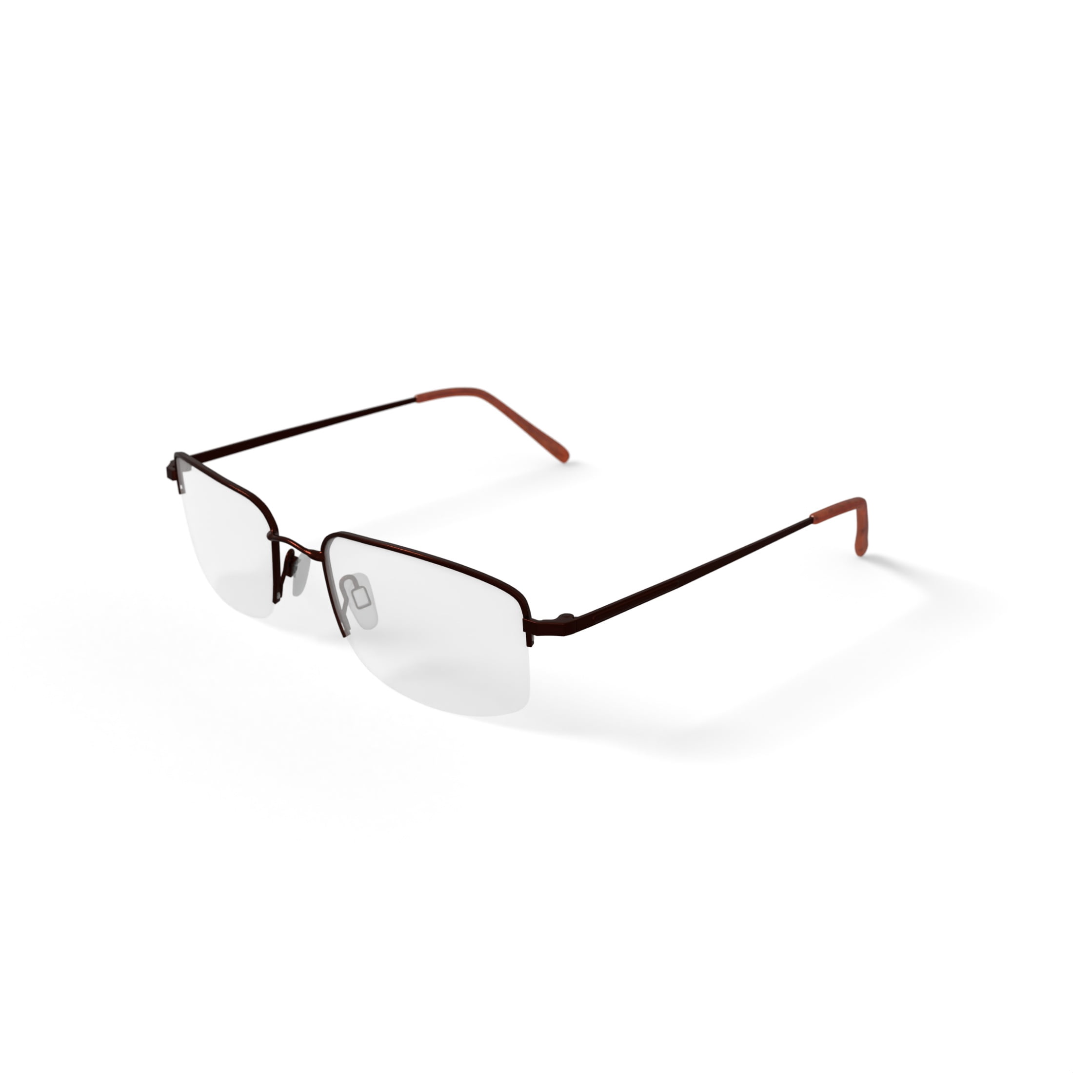 TiFlex Men's T1506 Square Square Prescription Eyeglasses with Case, Bronze