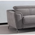 thumbnail image 2 of ViscoLogic Canapé/fauteuil 3 Places Style Luxe en Tissu Rembourré avec Appuie-Tête Réglable pour Salon, Causeuse et Fauteuil (Gris), 2 of 6