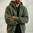 thumbnail image 5 of Ceisia Men's Hooded Button Down Knit Cardigan Long Sleeve Loose Casual Sweater Jacket With Side Pockets Gift, 5 of 6
