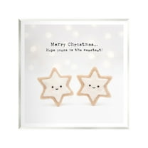 Stupell Industries Christmas Cookie Phrase Holiday Painting Unframed Art Print Wall Art, 12 x 12