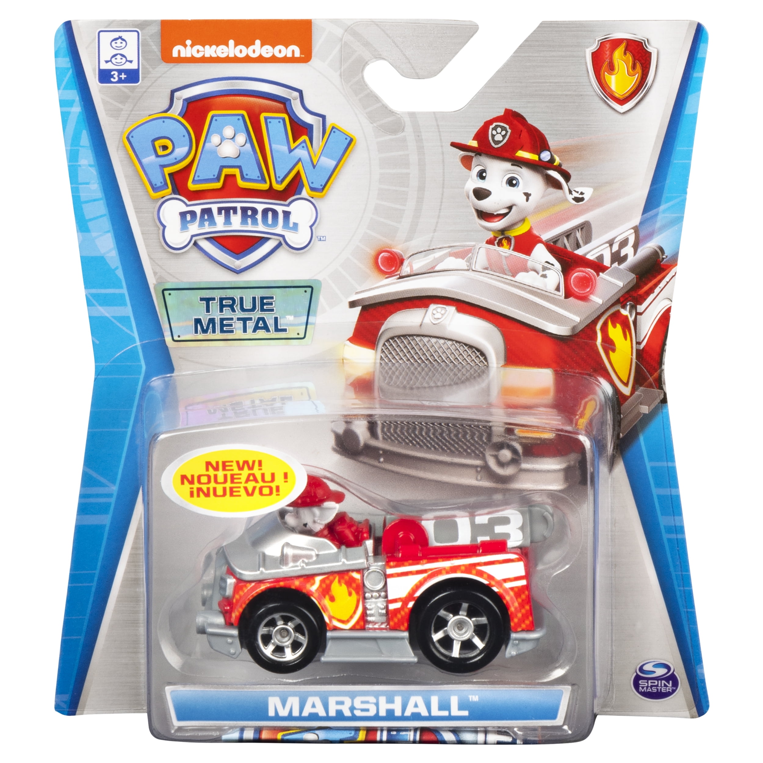 PAW Patrol True Metal Collectible Classic Series 1:55 Scale - Marshall Diecast Play Vehicle