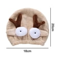 thumbnail image 2 of Gorro de pelo seco absorbente suave para niños, toalla de secado rápido, conjunto de envoltura para la cabeza, 2 uds., 2 of 5