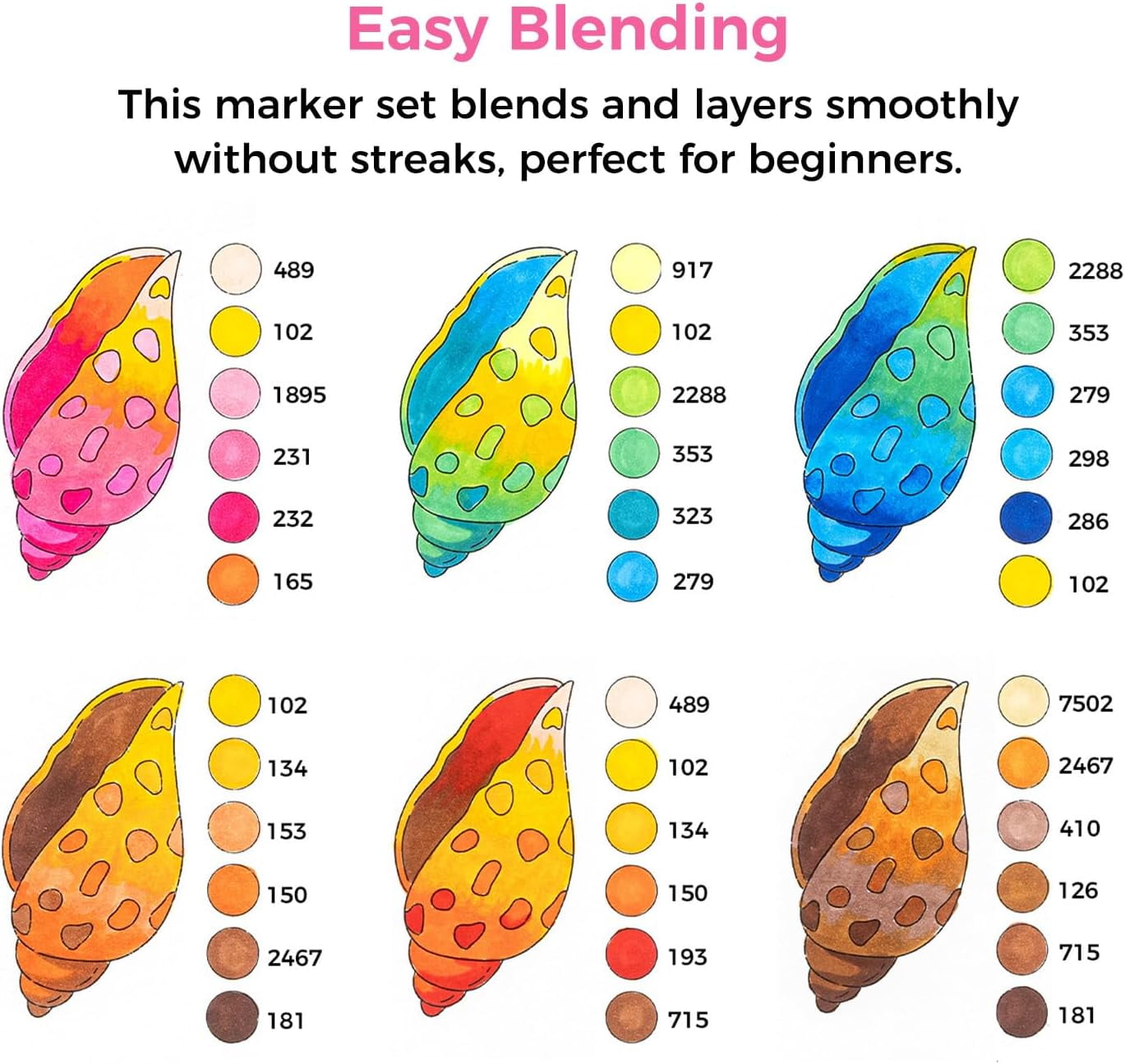 Ohuhu 48 Alcohol-Based Art Markers, Double Tipped Brush & Chisel, Unique Grip for Illustration & Sketch