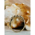thumbnail image 4 of Half Eternity Wedding Band Ring For Women 2Ct Round Cut Diamond 14K Yellow Gold Plated Silver -7, 4 of 5
