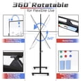 thumbnail image 5 of Mobile Whiteboard, 40x24 inches Double Sided Reversible Whiteboard on Wheels, Rolling Stand Portable Easel Frame for Office Classroom Home, with 4 Markers, 6 Magnets, 2 Erasers, 5 of 7