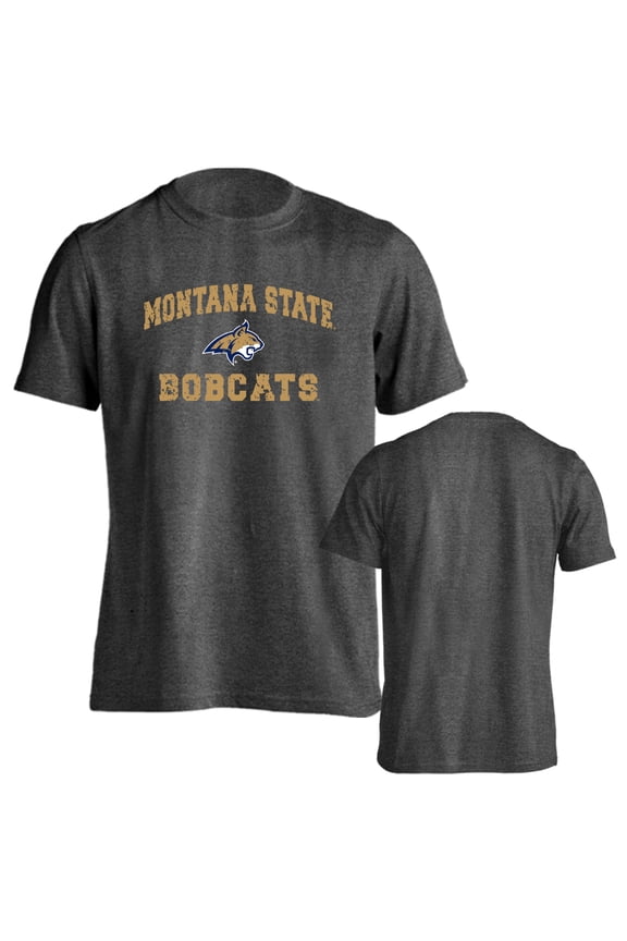 Montana State University Bobcats Distressed Retro Short Sleeve T-Shirt