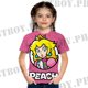 thumbnail image 1 of Camiseta Super Princess Peach-MARIO Niñas Impresión De Moda Lindo Rosa 3-14 Años Camisa De Niño Verano Manga Corta Cuello Redondo Top Fiesta Cumpleaños, 1 of 4