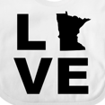 thumbnail image 4 of Inktastic Love Minnesota Boys or Girls Baby Bib, 4 of 4