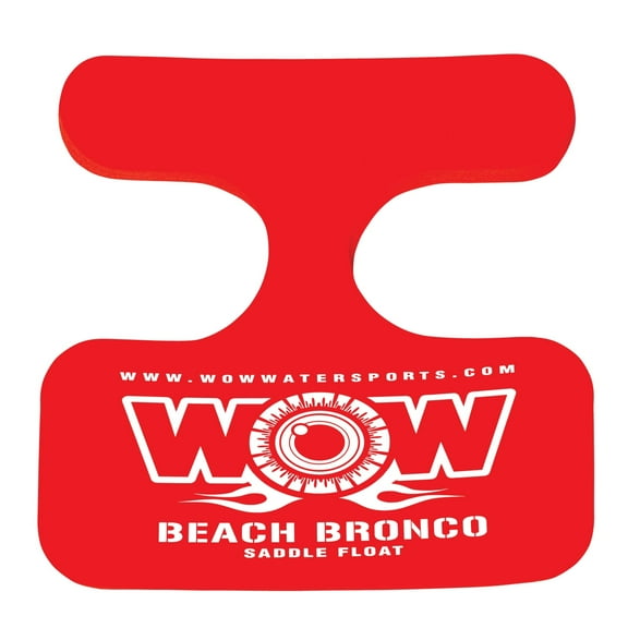 WOW Sports Beach Bronco Red Saddle Seat Float, Lake and Pool Chair