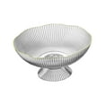 thumbnail image 4 of Cuenco de pedestal decorativo Sunnimix Frutero de pedestal Blanco, 4 of 8