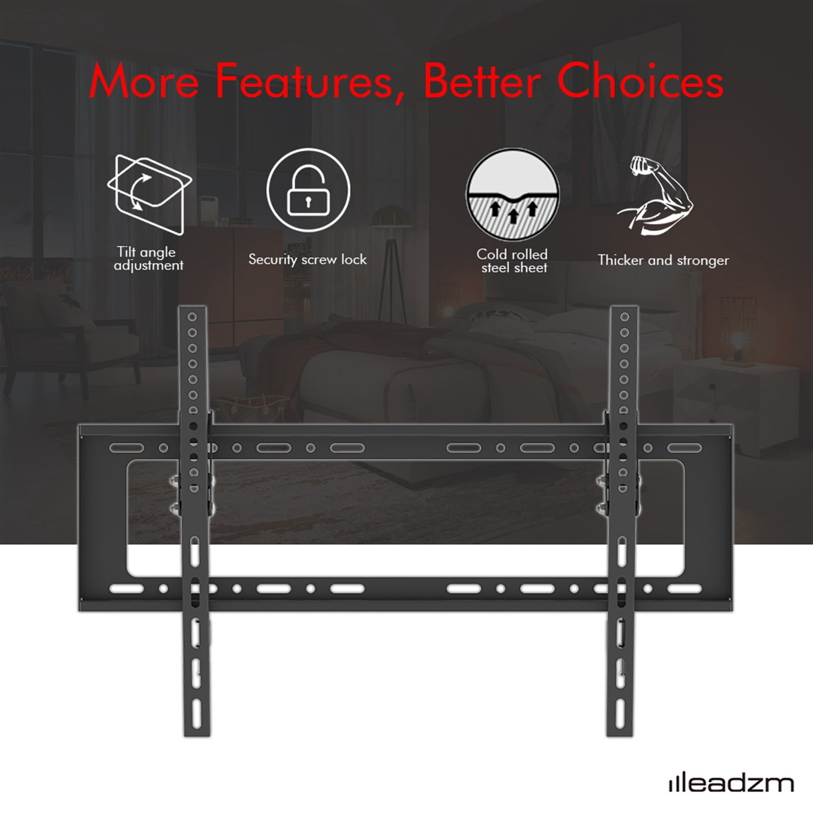 32-70" Wall Mount Bracket TV Stand TMW798 with Spirit Level