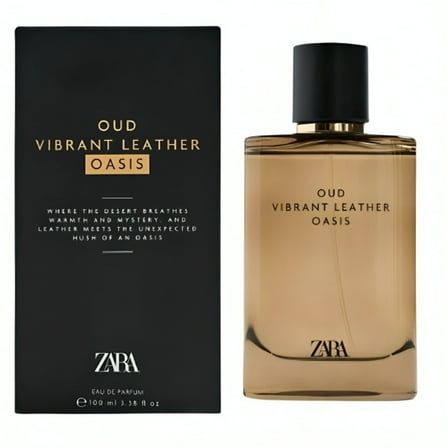 Zara Oud Vibrant Leather Oasis Perfume for Men Fresh Apple Violet & Modern Masculine Fragrance Eau de Parfum EDP 100ml (3.38 fl.oz)