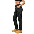 thumbnail image 6 of Womens Cargo Hiking Pants with Pockets Straight Leg Outdoor Athletic Travel Black Work Trousers Size 5XL, 6 of 7