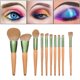thumbnail image 1 of Juego de brochas de maquillaje de 10 piezas, sombra de ojos en polvo suelto de pelo de fibra y cepillo para cejas Wmkox8yii hjk1972, 1 of 1