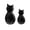 Black, variant on 2PCS Decorative Cats Hooks for Kitchen Bathroom Plastic Coat Hat Key Organizers Functional Space Management Tool