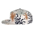 thumbnail image 3 of Easygdp Tropical Leaves Baseball Cap with Adjustable Flat Suitable for Head Circumference 22.4-23.6 in, 3 of 9