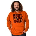 thumbnail image 4 of Best Papa Ever Worlds Greatest Father Men's Big & Tall Graphic Hoodie Brisco Brands 3X, 4 of 5