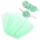 thumbnail image 3 of Conjunto de falda y diadema para recién nacidos con pecho envuelto, falda y vestido para fotografía de recién nacidos, color verde claro, 100 días de bebé, 3 of 14