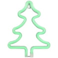 thumbnail image 3 of Northlight 9.5" Green Christmas Tree LED Neon Style Window Silhouette, 3 of 8