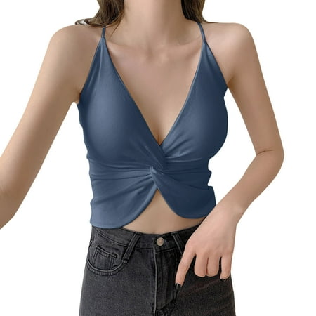 

gvdentm Women s Smoothing T-Shirt Bra Bralettes For Women With Support Blue One Size