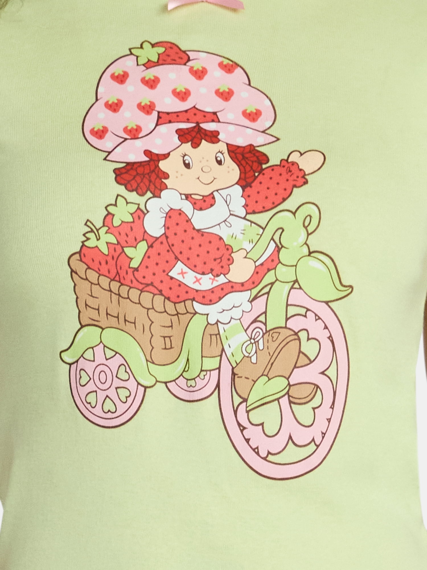 Strawberry Shortcake, Junior's Graphic T-Shirt, Strawberry Bike, Sizes XXS-XXL