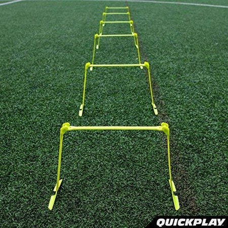 クイックプレイ QUICKPLAY アジャスタブル スピード ハードル 6本セット ミニハードル 高さ調節可 アジリティトレーニング 練習器具 QP-HDL6P イエロー
