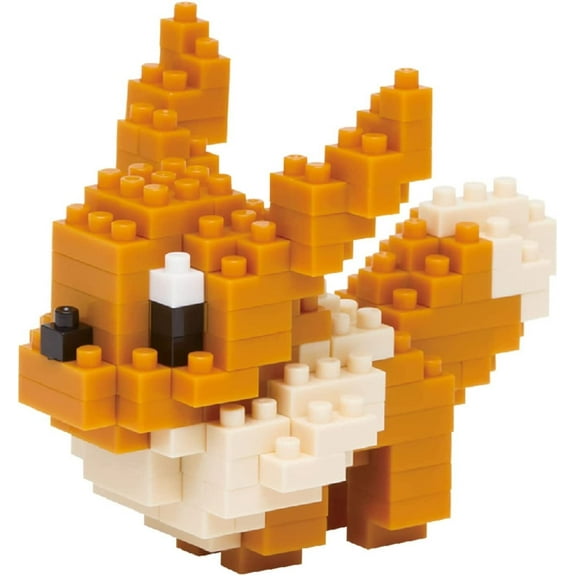 Nanoblock Pokemon Eevee Interlocking Block Building Set, 130 Count