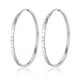 thumbnail image 2 of Pendientes de aro de plata 925 para mujer, 30 mm, aros grandes y ligeros, ideales para regalar., 2 of 6