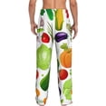thumbnail image 3 of Goofa Vegetables2 Printed Soft Pajama Pants for Men, Wide Leg Comfy Casual Lounge Yoga Pants-, 3 of 9
