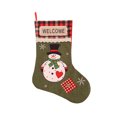 thumbnail image 1 of Calcetín de Navidad, soporte para regalo, calcetín de caramelo, contenedor de galletas, resistente al desgaste, suministros de vacaciones, Kits de decoración para fiestas patrón de muñeco de nieve Bearachild HA069618-02, 1 of 6