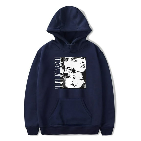Kiss Of Life Merch Born To Be XX Album Hoodies Kpop Muisc Hooded Men Women Long Sleeve Sweatshirt Streetwear Pullover Top
