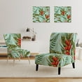 thumbnail image 3 of Designart "Tropical Foliage II" Upholstered Mid-Century Accent Chair - Arm Chair, 3 of 5