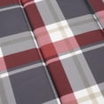 thumbnail image 4 of Cojín para tumbona VidaXL, tela Oxford con estampado de cuadros rojos, 4 of 6