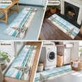 thumbnail image 6 of Coastal Christmas Tree Runner Rug 2x6 FT, Non Slip Hallway Carpet, Modern Oil Painting Beach Xmas Tree Washable Floor Carpet Throw Runner Carpet Long Rug for Entryway Kitchen Bedside Sliding Door, 6 of 9