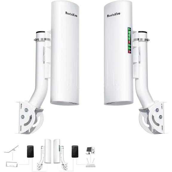 Point to Point Starlink Internet Wireless Long Range Extender with Bracket for Starlink Router, Starlink WiFi Extender, 5.8GHz 3KM with 18dBi High Gain Antenna, 2 Pack