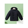 Kids Girls Solid Color Warm Zip Up Puppy Print Thick Padded Jacket