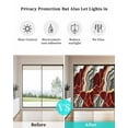 thumbnail image 4 of Window Privacy Film Red Marble Stained Glass Window Film Decorative Sun Block Window Cover Grey Gold Texture Vintage Farmhouse Art Window Clings Static Adhesive Sticker for Bathroom 19.6"x39.3", 4 of 7